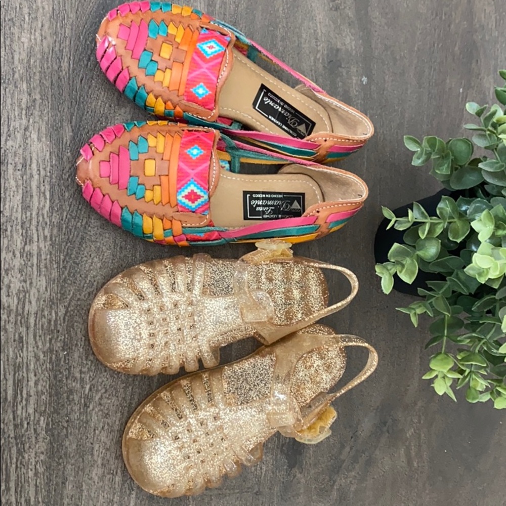 Two pairs of sandals